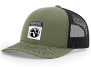 82nd Airborne Brushed Metal Badge Hat  - Officially Licensed U.S. Army