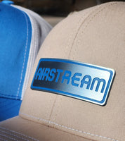 Custom Polymer Brushed Metal Badge Hats