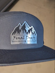 Custom Polymer Brushed Metal Badge Hats