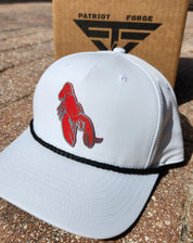 Custom Polymer Brushed Metal Badge Hats