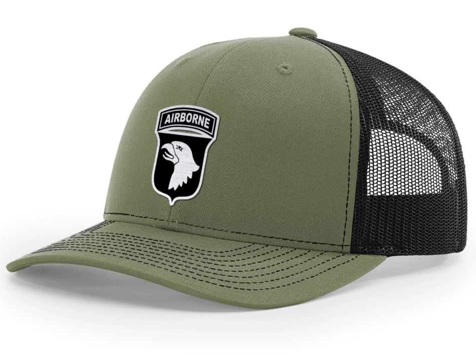 101st Airborne Brushed Metal Badge Hat - Officially Licensed U.S. Army
