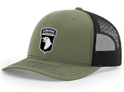 101st Airborne Brushed Metal Badge Hat - Officially Licensed U.S. Army