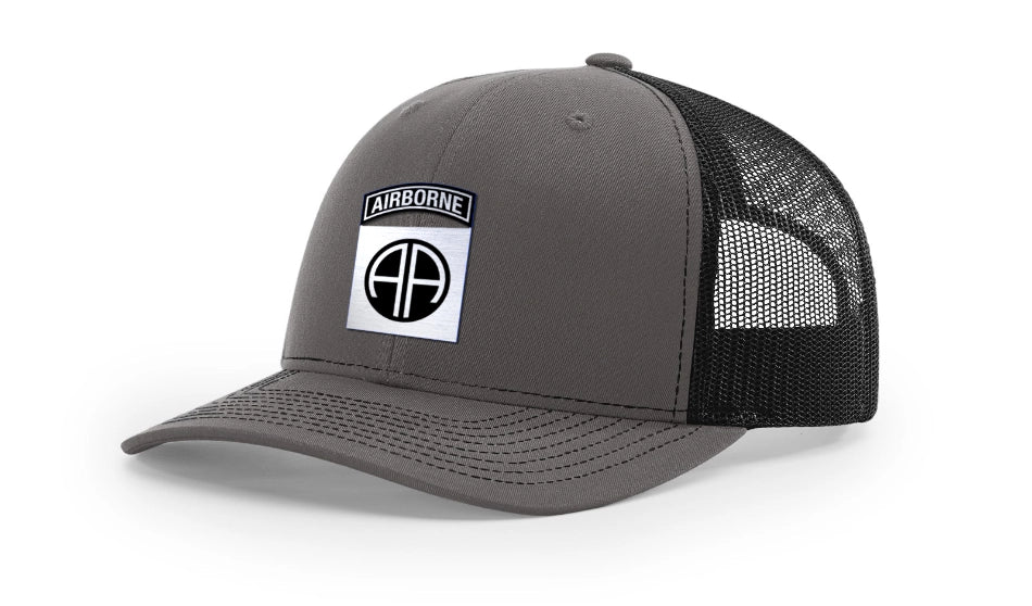 82nd Airborne Brushed Metal Badge Hat  - Officially Licensed U.S. Army