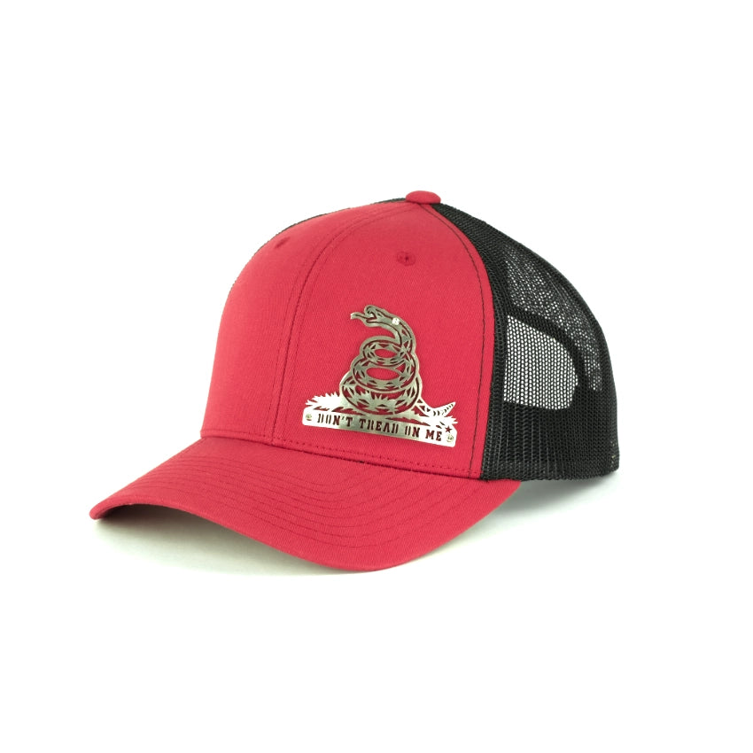 Don't Tread on Me - Gadsen Snake Metal Badge Hat