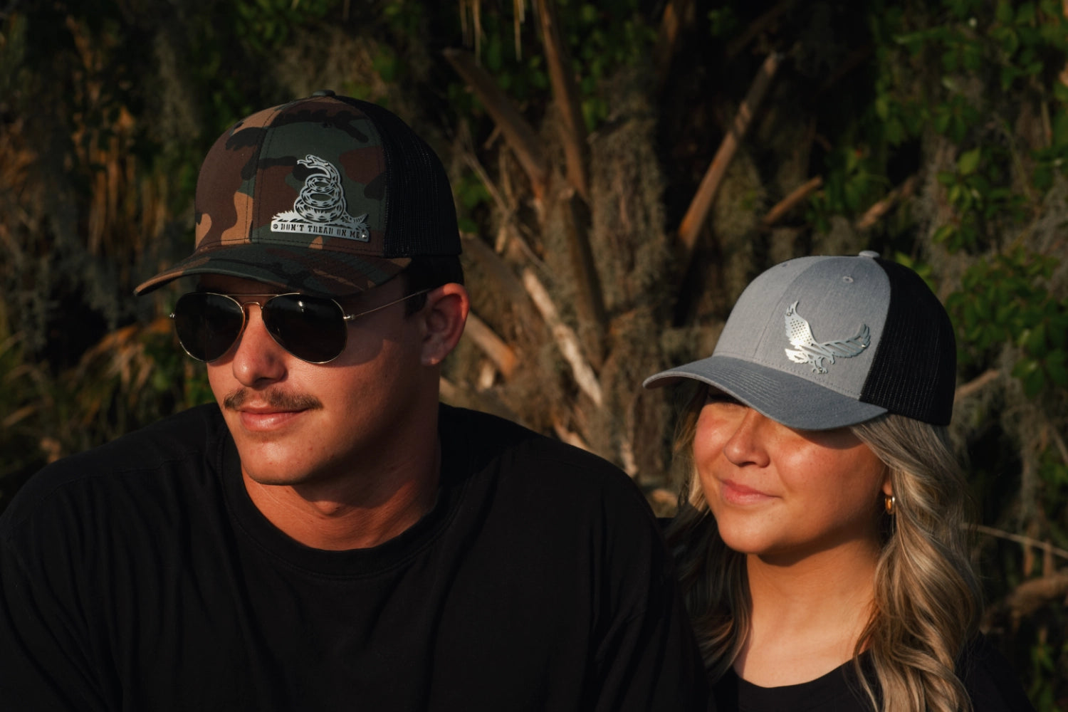 Freedom Eagle Stainless Steel Badge Hat
