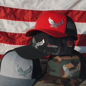 Freedom Eagle Stainless Steel Badge Hat