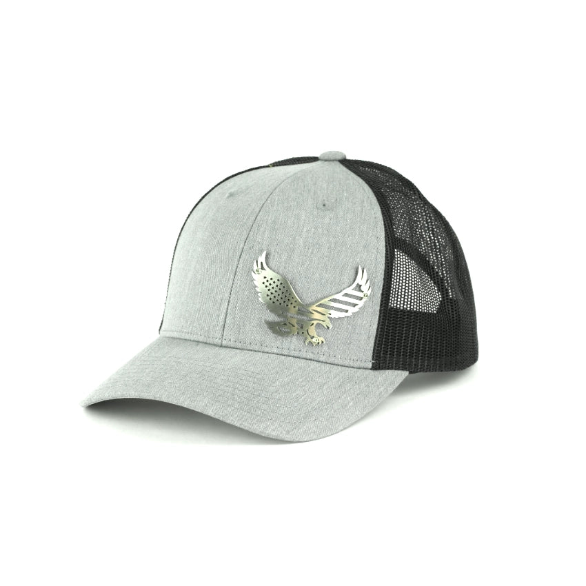 Freedom Eagle Stainless Steel Badge Hat