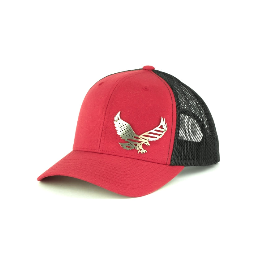 Freedom Eagle Stainless Steel Badge Hat