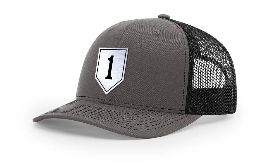 1st Infantry Division Brushed Metal Badge Hat - Officially Licensed U.S. Army