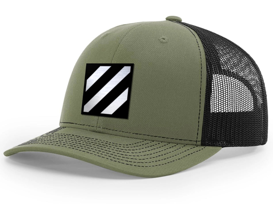 3rd Infantry Division Brushed Metal Badge Hat - Officially Licensed U.S. Army