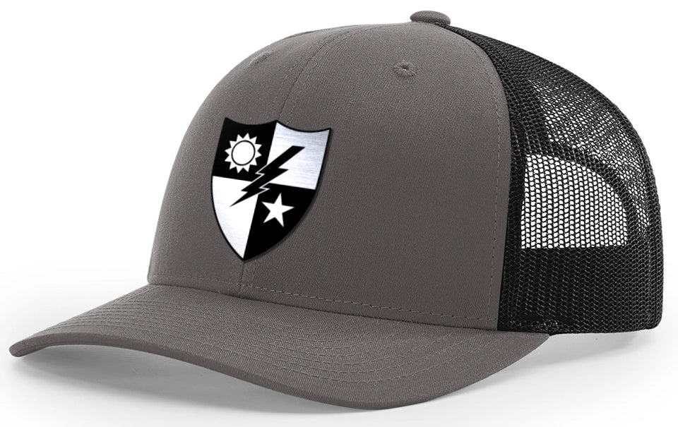 75th Ranger Regiment Brushed Metal Badge Hat - Officially Licensed U.S. Army