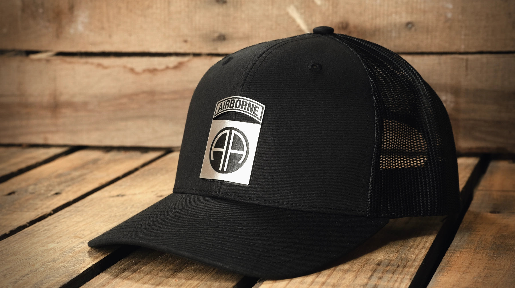 US_Army_Officially_82nd_Airborne_Badge_wide_Licensed_Brushed_Metal_Badge_Hats_by_Patriot_Forge_Works.webp
