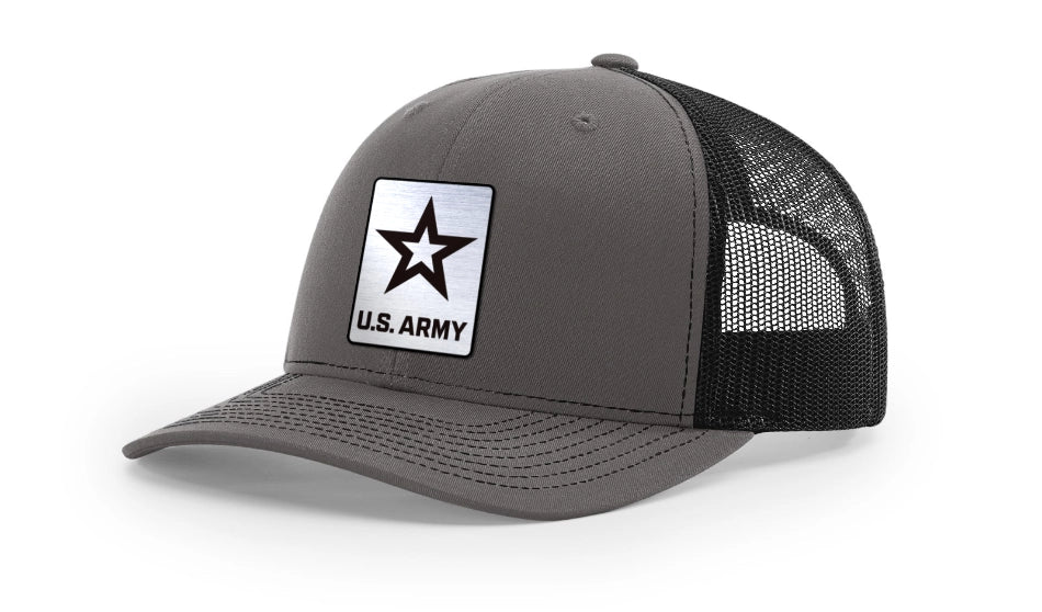 U.S. Army Brushed Metal Badge Hat - Officially Licensed U.S. Army