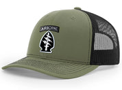 1st Special Forces Command Airborne Brushed Metal Badge Hat - Officially Licensed U.S. Army